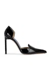 Tom Ford Glossy Pointed Toe Patent Leather Pumps In Black