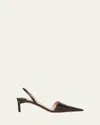 Tom Ford 65mm Slingback Pointed-toe Pumps In Black