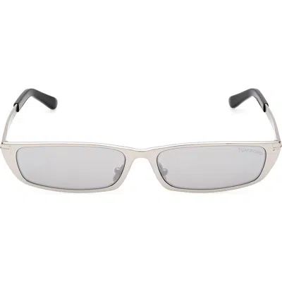 Tom Ford Everett 59mm Square Sunglasses In Silver