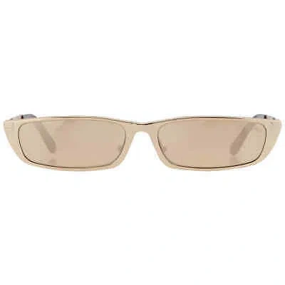 Pre-owned Tom Ford Everett Brown Mirror Rectangular Unisex Sunglasses Ft1059 32g 59