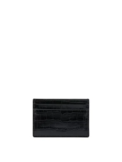 Tom Ford "exotic Line" Card Holder In Black