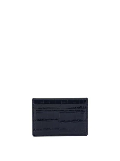 Tom Ford "exotic Line" Card Holder In Blue