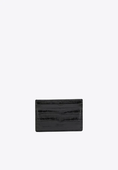 Tom Ford Exotic Line Cardholder In Black