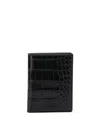 Tom Ford "exotic Line" Folding Card Holder In Black