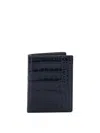 Tom Ford "exotic Line" Folding Card Holder In Blue