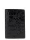 Tom Ford Exotic Line Passport Holder In Black