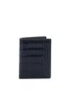 Tom Ford "exotic Line" Folding Card Holder In Blue
