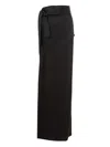 Tom Ford Extra Long Gonna In Black Satin