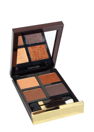 Tom Ford Eye Color Quad, Eyeshadow, Cognac Sable, Matte, Satin In White