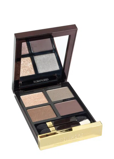 Tom Ford Eye Color Quad, Eyeshadow, Silvered Topaz, Matte In White