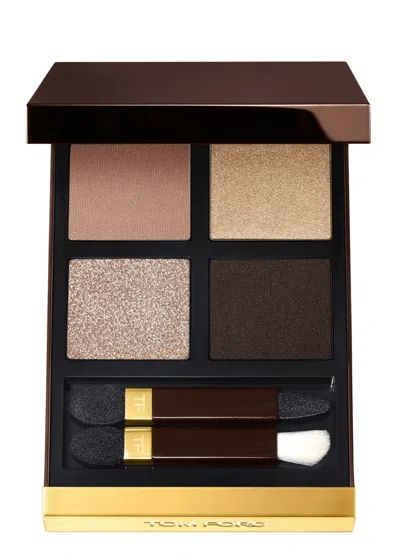 Tom Ford Eye Colour Quad, Rose Topaz, Eyeshadow, Bold Smoky Eye, Sheer Sparkle Satin Shimmer And Matt