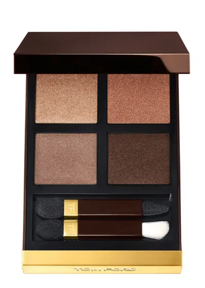 Tom Ford Eye Colour Quad, Tiger Eye, Eyeshadow, Bold Smoky Eye, Sheer Sparkle Satin Shimmer And Matte