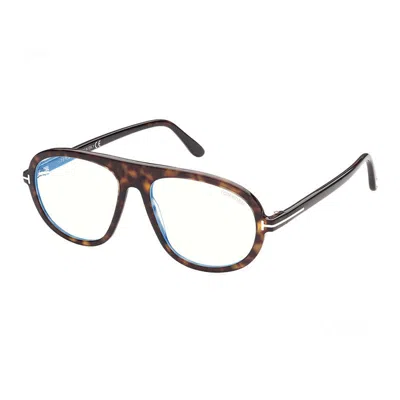 Tom Ford Pilot-frame Glasses In Brown