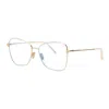 Tom Ford Eyeglasses Butterfly Full Rim, Ivory/gold Frame And Clear Demo Lens Lens Ft5906-b025 In Transparent