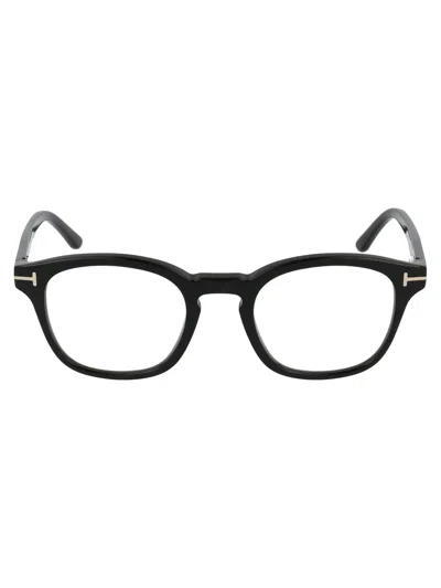 Tom Ford Eyeglasses  Ft5532-b 01v 49/21/140 In Black