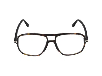 Tom Ford Eyeglasses  Ft5737-b 052 56/15/145 In Black