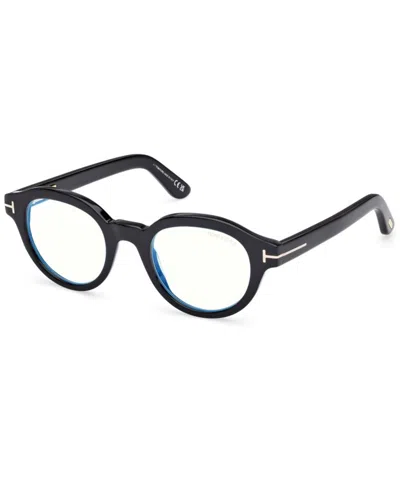 Tom Ford Eyeglasses Ft6037-b 49001 In Black