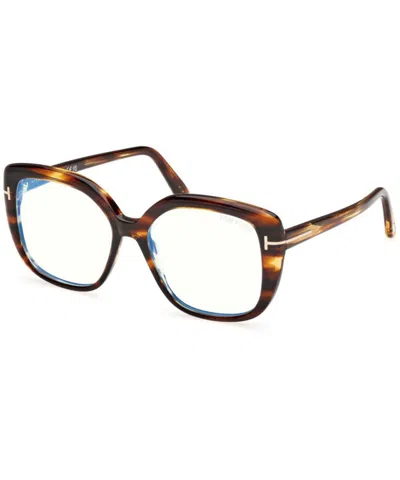Tom Ford Eyeglasses Ft6043-b 53055 In Brown
