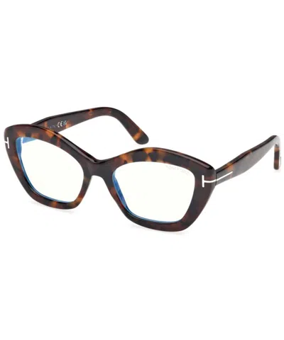 Tom Ford Eyeglasses Ft6044-b 54052 In Brown