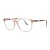 Tom Ford Eyeglasses Square Full Rim, Shiny Light Red Frame And Clear Blue Light Block Lens Ft5810-b074 In Pink