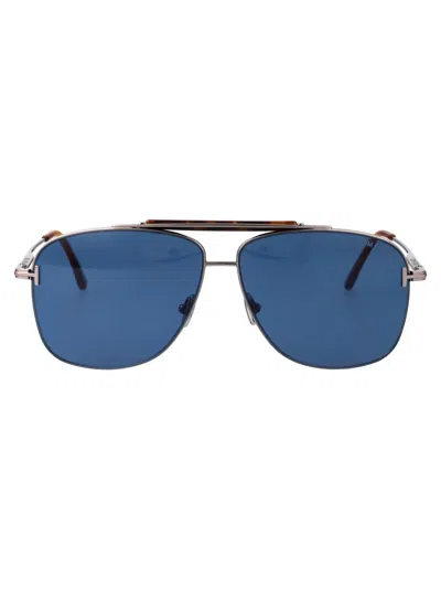 Tom Ford Eyewear In 14v Rutenio Chiaro Luc / Blu
