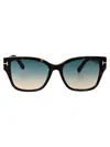 Tom Ford Eyewear In 52p Avana Scura / Verde Grad
