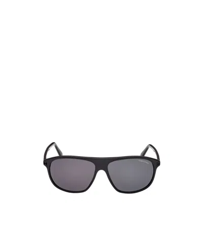 Tom Ford Eyewear Aviator Frame Sunglasses In Gray