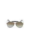 Tom Ford Eyewear Aviator Frame Sunglasses In Gray