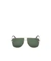 Tom Ford Eyewear Aviator Frame Sunglasses In Green