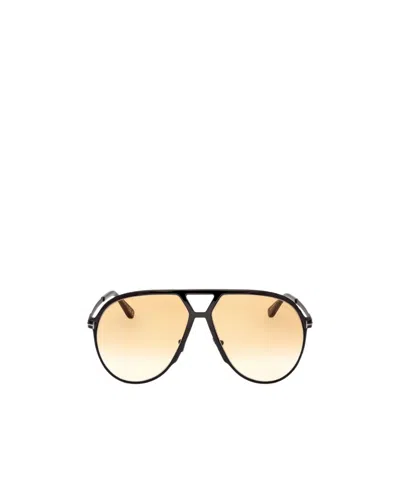 Tom Ford Eyewear Aviator Frame Sunglasses In Nude