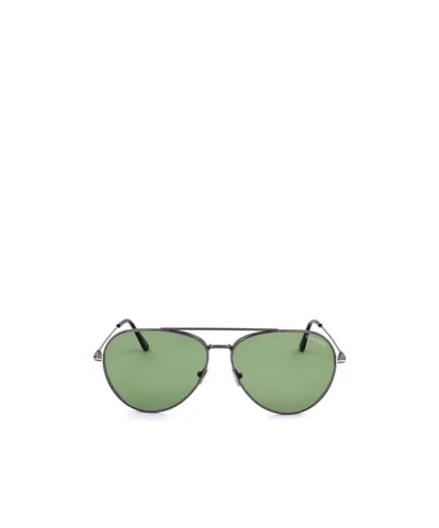 Tom Ford Eyewear Aviator Sunglasses In Green