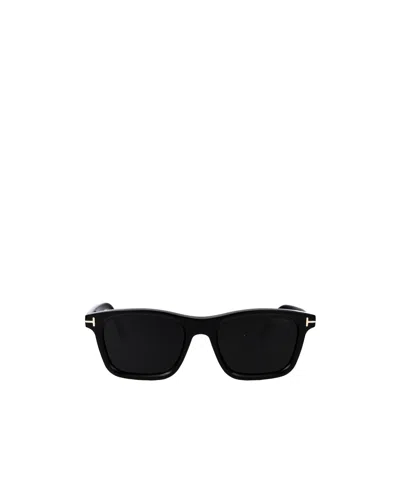 Tom Ford Eyewear Barron Square Frame Sunglasses In Black