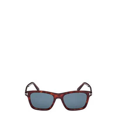 Tom Ford Eyewear Barron Square Frame Sunglasses In Gray