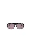 Tom Ford Eyewear Blake Pilot Frame Sunglasses In Purple