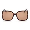 Tom Ford Solange-02 60mm Butterfly Sunglasses In Brown