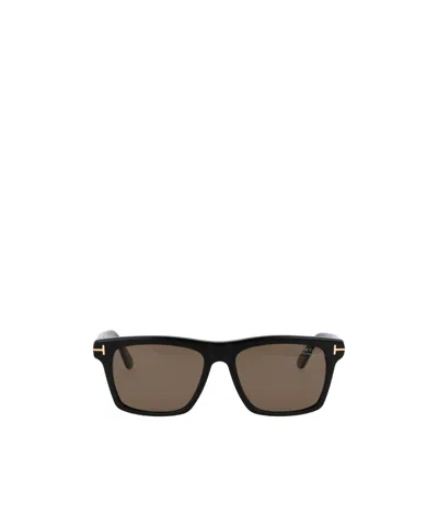 Tom Ford Eyewear Buckley Square Frame Sunglasses In Brown