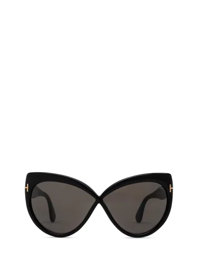 Tom Ford Eyewear Butterfly-frame Sunglasses In Black