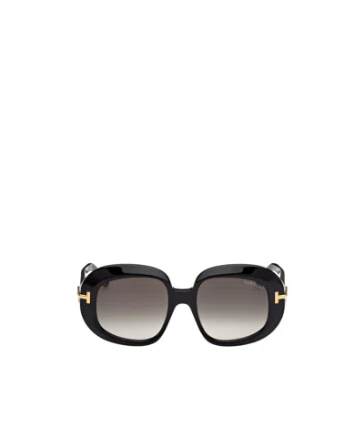 Tom Ford Eyewear Butterfly-frame Sunglasses In Black
