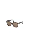 Tom Ford Eyewear Butterfly Frame Sunglasses In Green