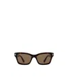 Tom Ford Mikel Havana Square Sunglasses In Brown