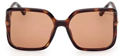 Tom Ford Solange-02 60mm Butterfly Sunglasses In Multi