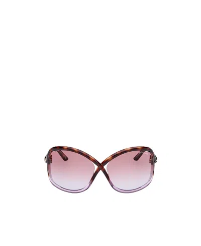 Tom Ford Eyewear Butterfly Frame Sunglasses In Pink