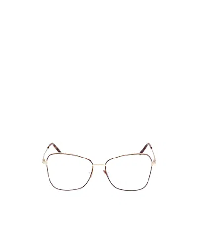 Tom Ford Eyewear Butterfly-frame Glasses In White