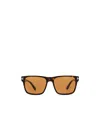 Tom Ford Eyewear Calder Square Frame Sunglasses In Brown