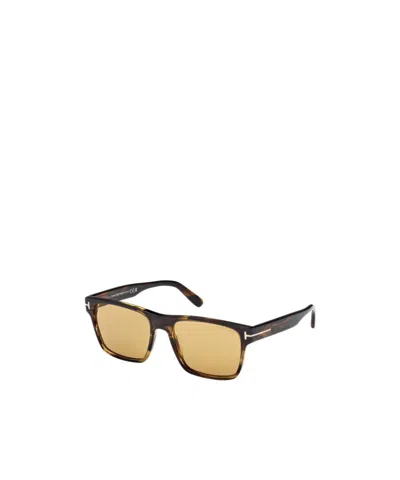 Tom Ford Eyewear Calder Square Frame Sunglasses