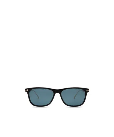 Tom Ford Eyewear Caleb Rectangle-frame Sunglasses In Blue