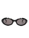 Tom Ford Eyewear Carmen Oval-frame Sunglasses In Black