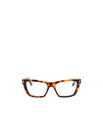 Tom Ford Eyewear Cat Eye Frame Glasses In Multi