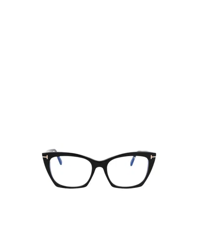 Tom Ford Eyewear Cat-eye Glasses In Black