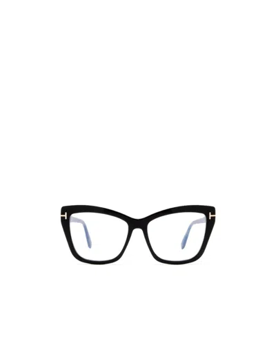 Tom Ford Eyewear Cat-eye Glasses In Black